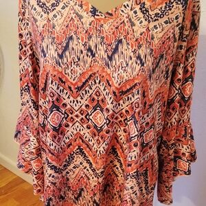 Women's Multicolor Patterned Top